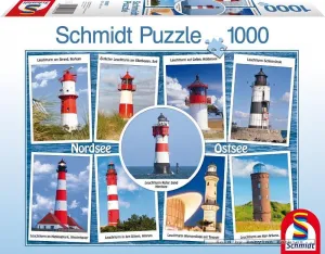 Lighthouses - 1000pc Jigsaw Puzzle by Schmidt