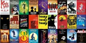 Broadway Musicals - 1000pc Panoramic Jigsaw Puzzle By Re-marks  			  					NEW