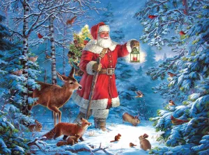 Wilderness Santa - 1000pc Jigsaw Puzzle by Sunsout  			  					NEW