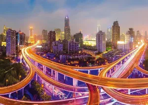 Big City Lights - 1000pc Jigsaw Puzzle by Schmidt  			  					NEW