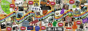 Beatles through the Years - 1000pc Panoramic Jigsaw Puzzle By Ravensburger  			  					NEW