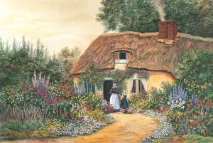 Village Scene - 1000pc Jigsaw Puzzle by Tomax