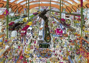 SchÃ¶ne: Train Station - 2000pc Jigsaw Puzzle By Heye  			  					NEW