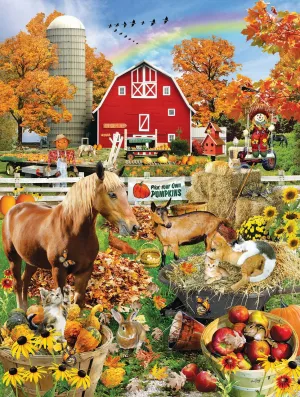 Scarecrow Farm - 300pc Large Format Jigsaw Puzzle by Sunsout