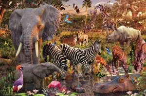 African Animals - 3000pc Jigsaw Puzzle by Ravensburger