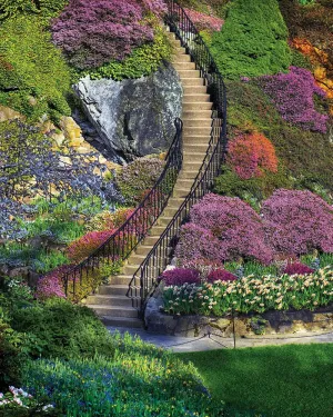 Garden Stairway - 500pc Jigsaw Puzzle by Springbok