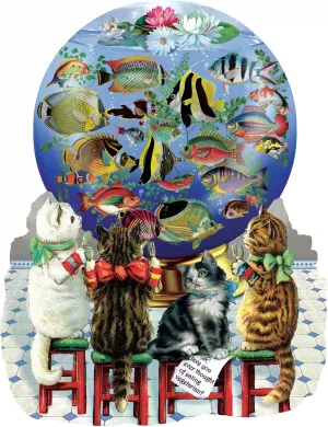 Kitties in the Kitchen - 1000pc Shaped Jigsaw Puzzle By Sunsout  			  					NEW