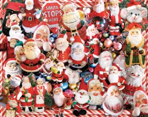 Crazy Santas - 1000pc Jigsaw Puzzle by White Mountain