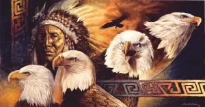 Lakota Twilight - 500pc Jigsaw Puzzle By Sunsout  			  					NEW