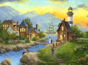 Bayside Afterglow - 1000pc Jigsaw Puzzle By Sunsout  			  					NEW