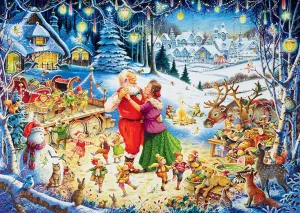 Santa's Christmas Party - 1000pc Jigsaw Puzzle By Ravensburger  			  					NEW