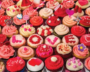 Cupcakes of Love - 1000pc Jigsaw Puzzle by Vermont Christmas Company  			  					NEW