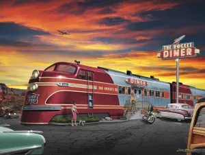 The Rocket Diner - 500pc Jigsaw Puzzle by Sunsout  			  					NEW