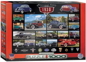 American Cars of the 1930s - 1000pc Jigsaw Puzzle by Eurographics