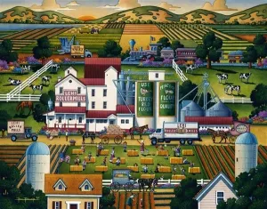 Lehi Roller Mills - 500pc Jigsaw Puzzle by Dowdle