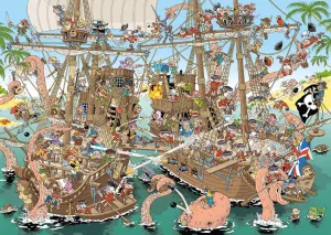 Pieces of History: Pirates - 1000pc Jigsaw Puzzle By Jumbo  			  					NEW