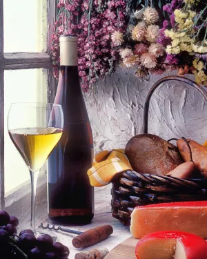 Wine &amp; Cheese - 1000pc Jigsaw Puzzle by Vermont Christmas Company  			  					NEW