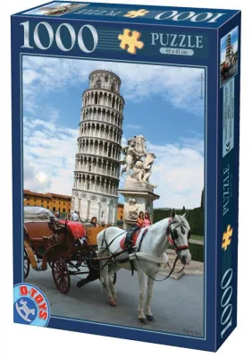 The Tower of Pisa  - 1000pc Jigsaw Puzzle by D-Toys