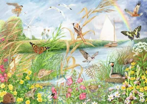Norford Broads - 1000pc Jigsaw Puzzle By Falcon  			  					NEW