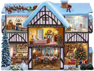 Christmas Eve - 1000pc Shape Jigsaw Puzzle by SunsOut