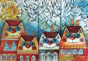City Cat - 500pc Jigsaw Puzzle by Anatolian