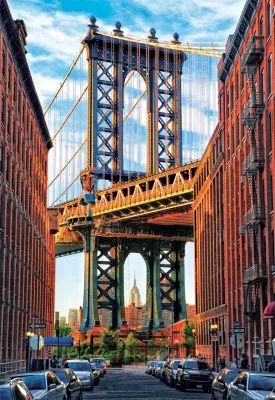 Manhattan Bridge, New York - 1000pc Jigsaw Puzzle by Educa