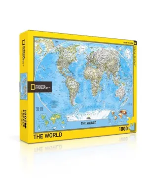 The World - 1000pc Jigsaw Puzzle by New York Puzzle Company  			  					NEW