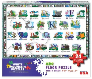 ABC Floor Puzzle - 24pc Jigsaw Puzzle By White Mountain