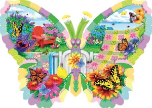 Butterfly Summer - 1000pc Shaped Jigsaw Puzzle By Sunsout  			  					NEW