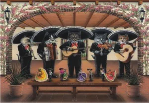 Mariachi Meowsic - 260pc Jigsaw Puzzle by Anatolian