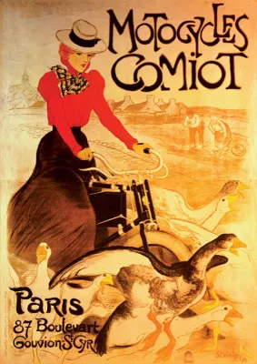 Motocycles Comiot Vintage Poster  - 1000pc Jigsaw Puzzle by D-Toys
