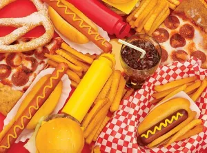 Fast Food Feast - 1000pc Jigsaw Puzzle by Lafayette Puzzle Factory