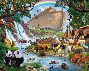 Noah's Ark - 1000pc Jigsaw Puzzle by Vermont Christmas Company  			  					NEW