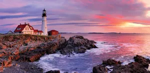 Lighthouse at Portland - 1500pc Jigsaw Puzzle by Anatolian
