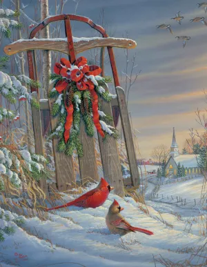 Winter Red Birds - 1000pc Jigsaw Puzzle by Springbok  			  					NEW