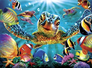 Marine Color: Tiny Bubbles - 1000pc Jigsaw Puzzle by Buffalo Games  			  					NEW