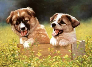 Doggie Garden - 500pc Jigsaw Puzzle by Tomax